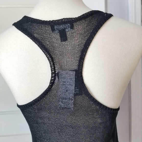 Bebe Genuine Leather and Mesh Racerback Top, Size S - Picture 4 of 14